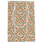 Herfst Kleuren Modern Boho Swirls Patroon Medium Cadeauzakje (Voorkant)