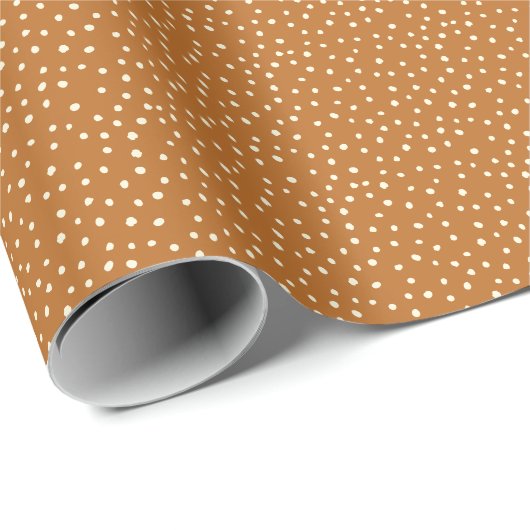 Herfst Kleuren Stippen Cadeaupapier (Rol Hoek)