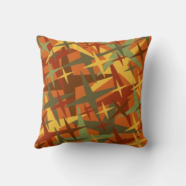 Herfst Kleurenflap met sterren Kussen (Achterkant)