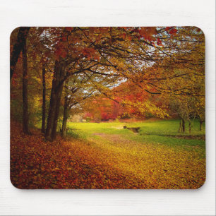 Herfst kleurrijk landschap muismat