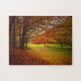 Herfst kleurrijk legpuzzel