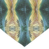 Herfst Kleurrijke Abstracte Leaf Art Groen Geel Br Lange Tafelloper (Hoek)