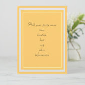 herfst kleurrijke bladeren blanco uitnodiging (Staand voorkant)