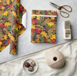 Herfst Kleurrijke Bladeren  Cadeaupapier