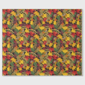 Herfst Kleurrijke Bladeren Cadeaupapier (Vlak)