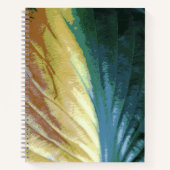 Herfst kleurrijke bladfoto, groen geel bruin notitieboek (Voorkant)