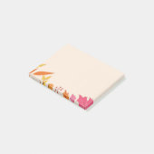 Herfst Kleurrijke Bladontwerper Post-it® Notes (Schuin)