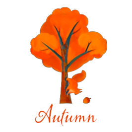 Herfst kleurrijke bomen koffiemok