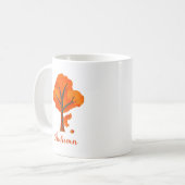 Herfst kleurrijke bomen koffiemok (Voorkant links)