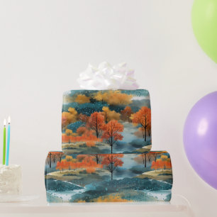 Herfst Kleurrijke Bomen No4 Cadeaupapier