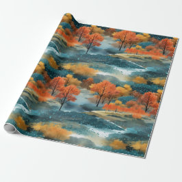 Herfst Kleurrijke Bomen No4 Cadeaupapier