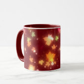 Herfst kleurrijke esdoornbladeren mok (Voorkant links)