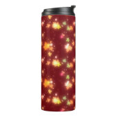 Herfst kleurrijke esdoornbladeren thermosbeker (Gedraaid links)