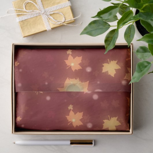 Herfst kleurrijke esdoornbladeren tissuepapier (Geschenk)