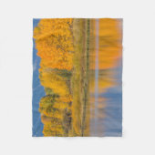 Herfst Kleurrijke Espenbomen Fleece Deken (Voorkant)