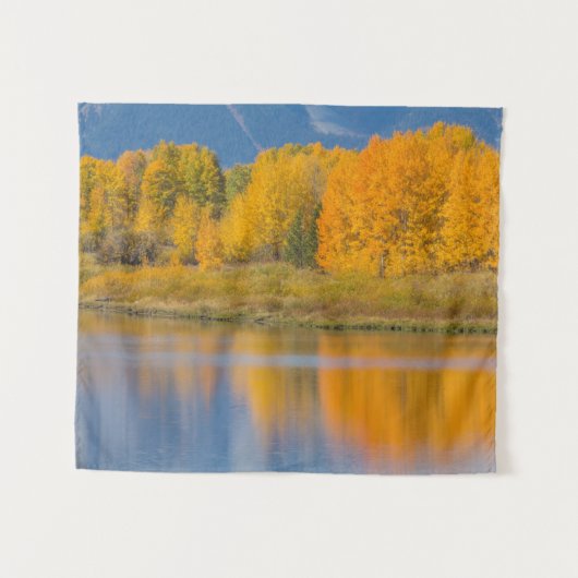 Herfst Kleurrijke Espenbomen Wandkleed (Voorkant (horizontaal))