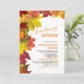 Herfst Kleurrijke gebladerte Bedankt Friendsgiving Kaart (Staand voorkant)