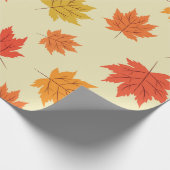 Herfst Kleurrijke Herfst Maple Bladeren Patroon Cadeaupapier (Hoek)
