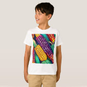 Herfst Kleurrijke Mais T-shirt (Voorkant volledig)