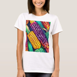 Herfst Kleurrijke Mais T-shirt
