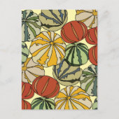 Herfst Kleurrijke Pompoenen Briefkaart (Voorkant)