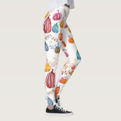 Herfst Kleurrijke Pompoenen Custom Leggings (Rechts)