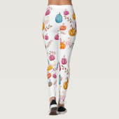 Herfst Kleurrijke Pompoenen Custom Leggings (Achterkant)