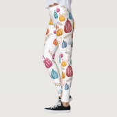 Herfst Kleurrijke Pompoenen Custom Leggings (Links)