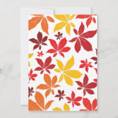 Herfst kleurt alle uitnodiging van de Occasion Par (Achterkant)