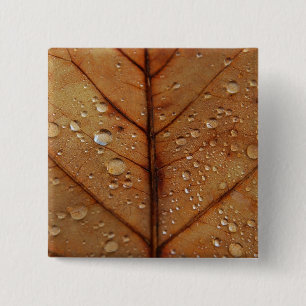 Herfst Knop Vierkante Button 5,1 Cm