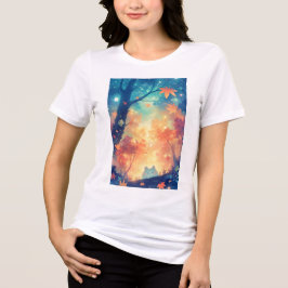 Herfst Knus Kitten Gezel Tri-Blend Shirt