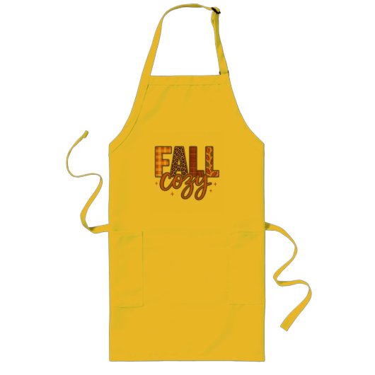 Herfst Knus Koken, Herfst Atmosfeer Lang Schort (Voorkant)