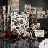 Herfst Koeien Schedel Halloween Cadeaupapier