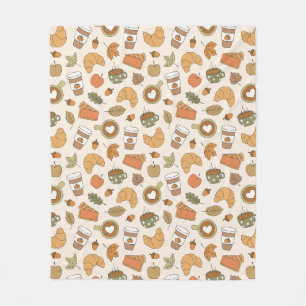 Herfst Koffie Liefhebber Pompoen Kruiden Herfst Bo Fleece Deken