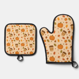 Herfst Koffie Ovenwant & Pannenlap Set