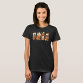 Herfst Koffie Pompoen Kruiden Latte Dranken Herfst T-shirt (Voorkant volledig)