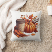 Herfst Koffie & Pompoen Kussen (Deken)