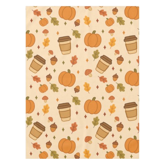 Herfst Koffie Tafelkleed (Voorkant)
