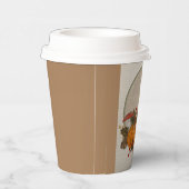 Herfst Koffiedocument Kopje met Deksel Papieren Bekers (Rechts)