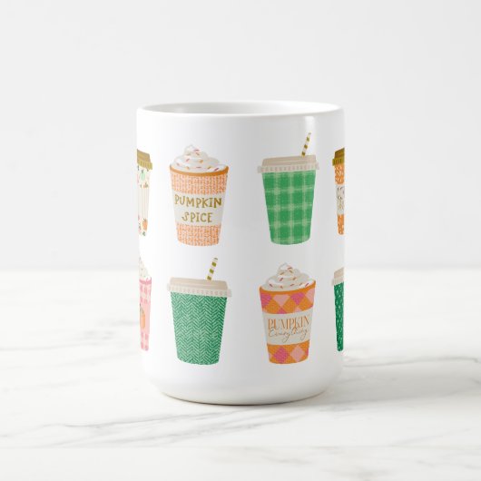 Herfst koffiekopjes | herfst pompoen kruiden latte koffiemok (Center)