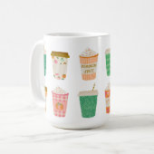 Herfst koffiekopjes | herfst pompoen kruiden latte koffiemok (Voorkant links)