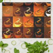 Herfst koffiekopjes theedoek (Gevouwen)