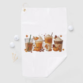 Herfst Koffiepompoen Golfhanddoek (Insitu)