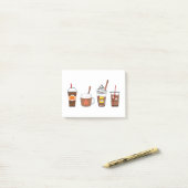 herfst koffiepompoen najaar post-it® notes (Op bureau)