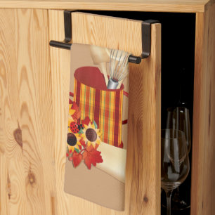Herfst Koken gereedschap Theedoek