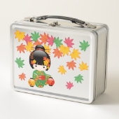 Herfst Kokeshi Doll - Green Kimono Geisha Girl (Voorkant)