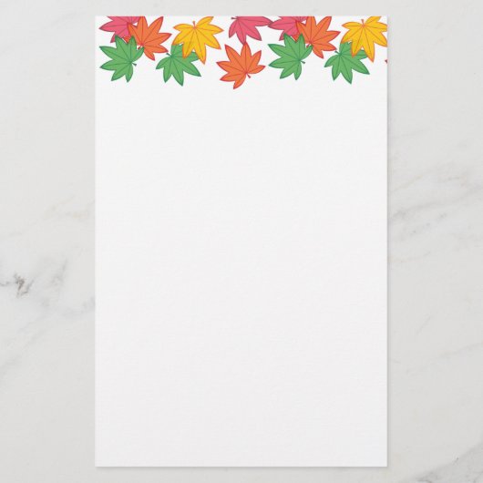 Herfst Kokeshi Doll - Green Kimono Geisha Girl Briefpapier (Achterkant)