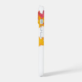 Herfst Kokeshi Doll - Green Kimono Geisha Girl iPhone 15 Case (Linkerkant)