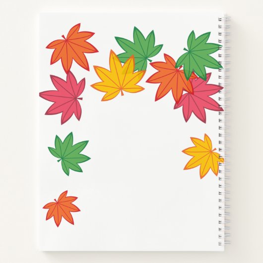 Herfst Kokeshi Doll - Green Kimono Geisha Girl Notitieboek (Achterkant)