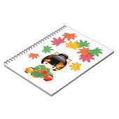 Herfst Kokeshi Doll - Green Kimono Geisha Girl Notitieboek (Linkerzijde)